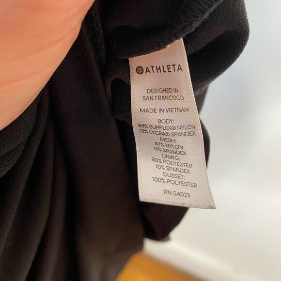 ATHLETA Black Modern Metro Drawstring Mini Skort Size Small - Picture 7 of 9